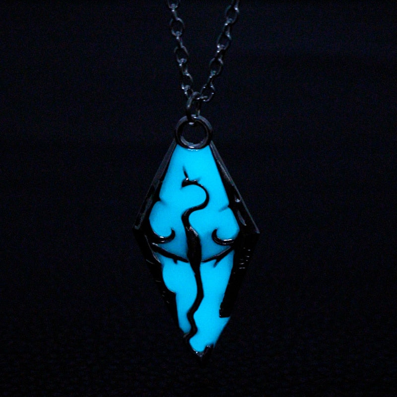 Glowing in The Dark Dragon Necklace