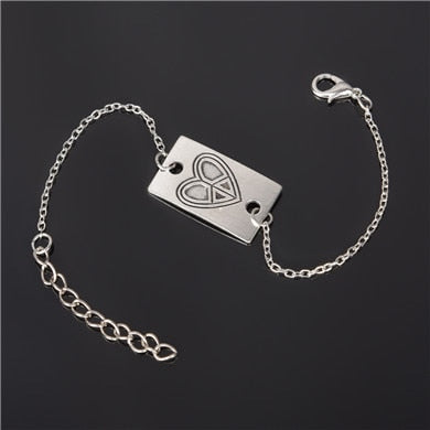 Simple Style Silver Bracelet