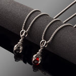 Black Red Gem Necklace